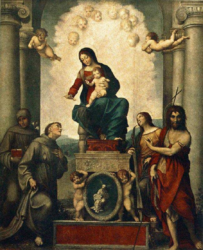 Antonio Cavallucci Madonna with St Francis